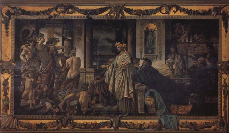 Anselm Feuerbach The Banquet 2nd Version China oil painting art